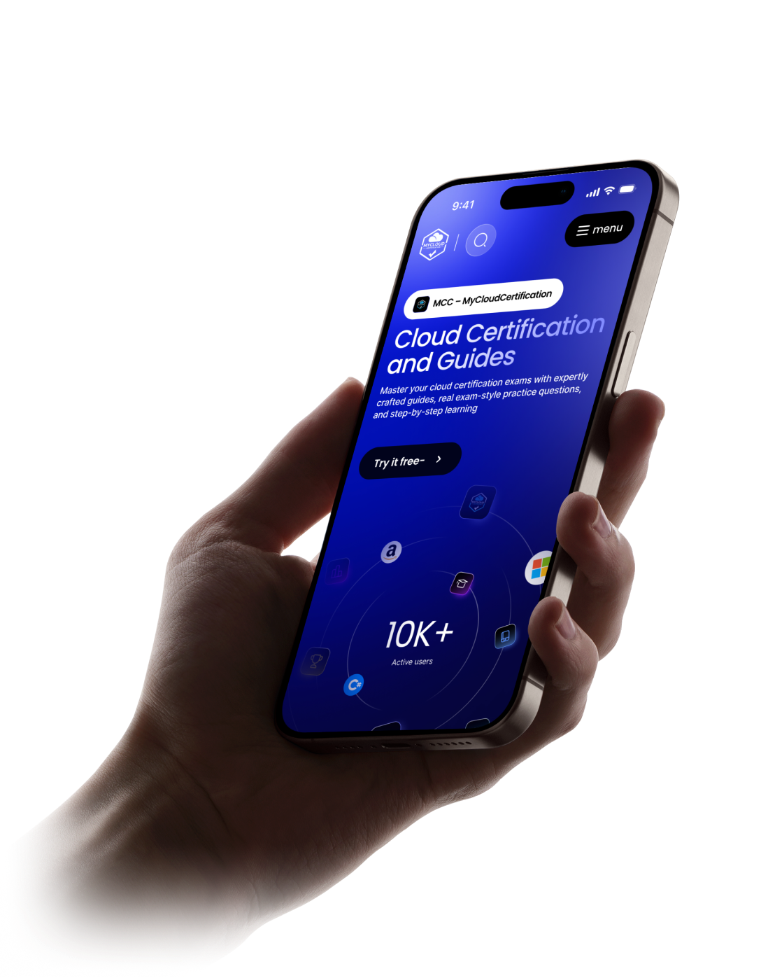 Hand holding phone